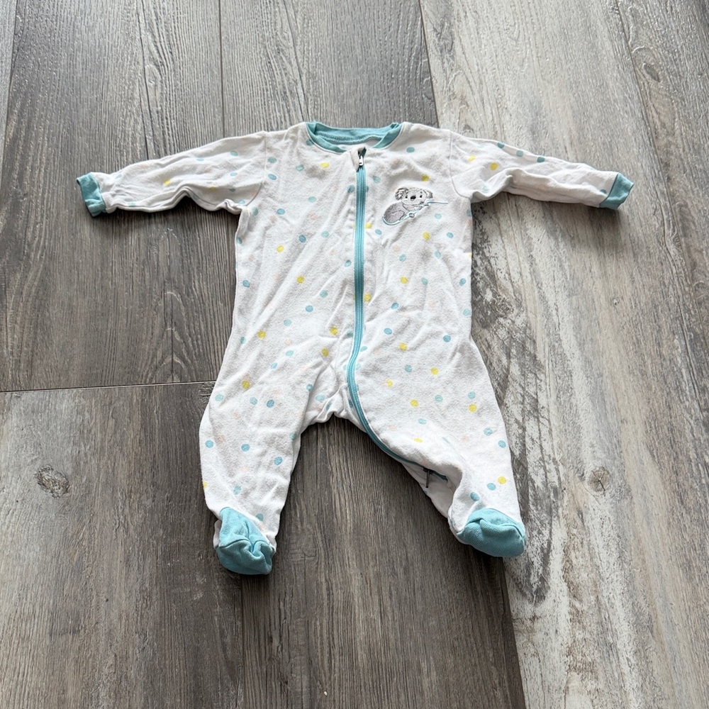 Tuffy Cozy White and Blue Kids One Piece